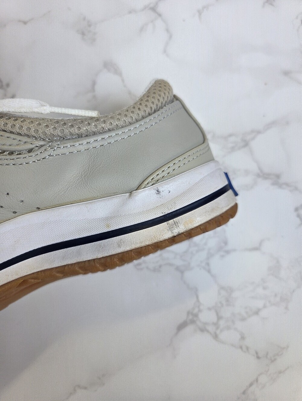 Keds Light Gray and White Lace-Up Sneakers(B32) - Picture 12 of 14